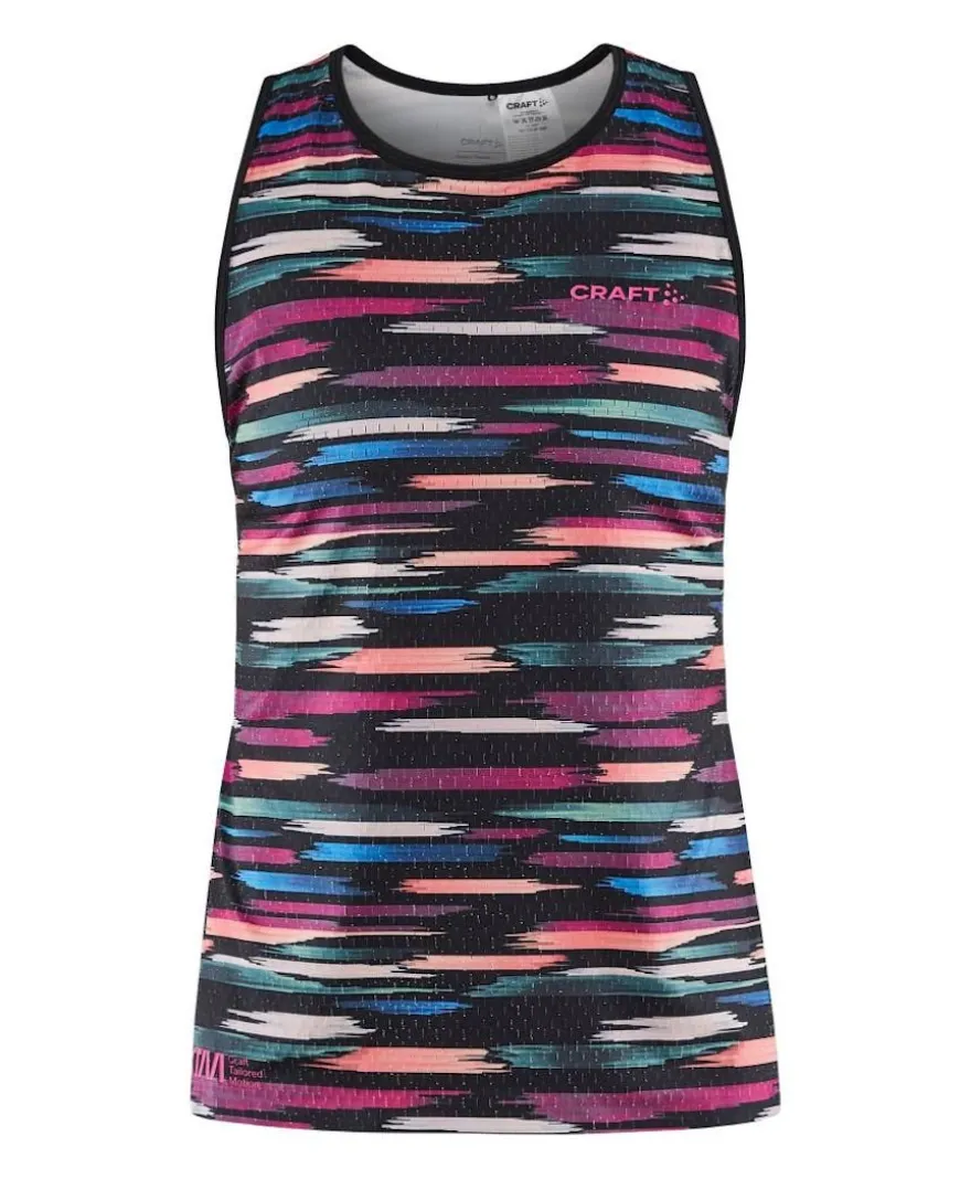 CTM Distance Warp Mesh Singlet Women