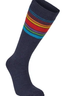 Retro Ski Socks Navy